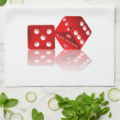 Las Vegas Dice Geschirrtuch (Gefaltet)
