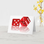 Las Vegas Dice Karte (Gelbe Blume)