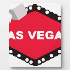 Las Vegas Dice Lights Spielkasinos gewinnen Fotoplatte