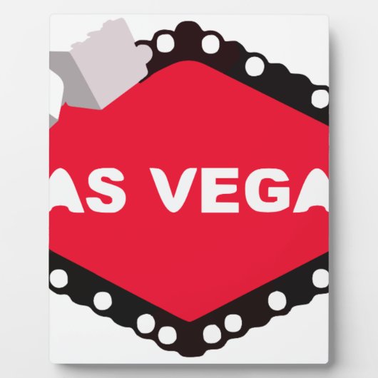 Las Vegas Dice Lights Spielkasinos gewinnen Fotoplatte (Vorderseite)