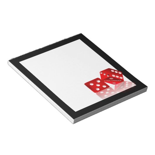 Las Vegas Dice Notizblock (angewinkelt)