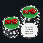 Las Vegas Dice Pokerchips<br><div class="desc">* Grüner Hintergrund mit rotem Las Vegas Dice - ein echter Gamblers Deluxe ! * Nett als Begrüßungsgeschenk, Hochzeitsgeschenke oder personalisiertes Hochzeitsgeschenk von Las Vegas für Ihre Hochzeitsfeier Crew. * Poker-Chips haben neun Farboptionen. * Ändern Sie die Hintergrundfarbe in die Farbe Ihrer Wahl. * Wählen Sie Schriftart Stil, Farbe und...</div>
