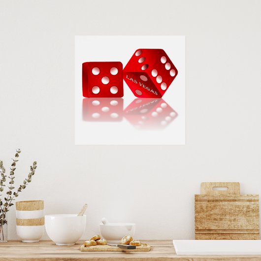 Las Vegas Dice Poster (Küche)