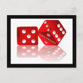 Las Vegas Dice Postkarte (Vorderseite)