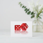 Las Vegas Dice Visitenkarte (Stehend Vorderseite)