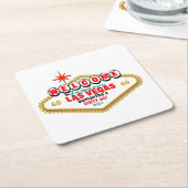 Las Vegas Dirty Birthday Party Custom Matching Rechteckiger Pappuntersetzer (angewinkelt)