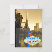 Las Vegas Eiffel Tower Paris Theme UAWG RSVP Karte (Vorderseite)