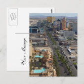 Las Vegas Eiffel Tower Strip Postkarte (Vorne/Hinten)