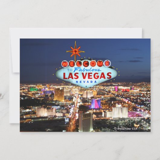 Las Vegas Einladungskarte Einladung (Vorderseite)