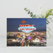 Las Vegas Einladungskarte Einladung (Stehend Vorderseite)