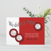 Las Vegas Empfang FRAGTE ME 2 setzen Sie unseren N Einladung (Stehend Vorderseite)