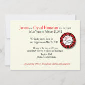 Las Vegas Empfang FRAGTE ME 2 setzen Sie unseren N Einladung (Rückseite)