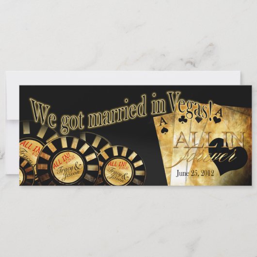 Las Vegas Empfang (kontaktieren Sie mich, um 4u zu Einladung (Vorderseite)