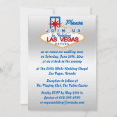 Las Vegas-Erneuerung von Ehegelübden Einladung (Rückseite)