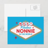 Las Vegas Fabulous Nonnie Postcard Postkarte (Vorne/Hinten)