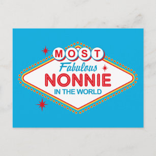 Las Vegas Fabulous Nonnie Postcard Postkarte