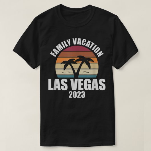 Las Vegas Familienurlaub 2023 Sommermatching Hol T-Shirt (Design vorne)