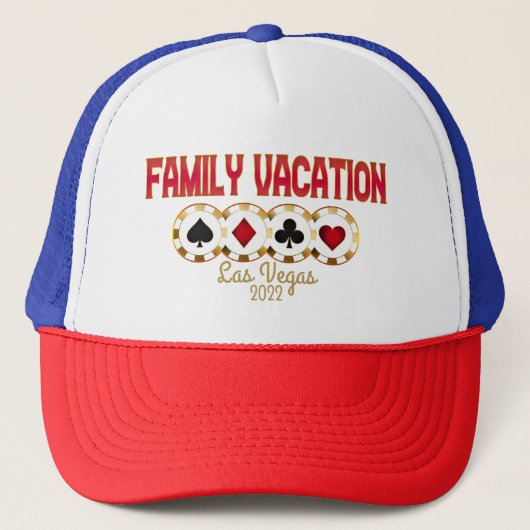 Las Vegas Family Vacation Group Truckerkappe (Vorderseite)