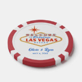 Las Vegas Favor Geschenk Willkommenssignatur Roter Pokerchips (Einzeln)