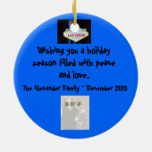 Las Vegas-Ferienzeit Keramikornament (Hinten)