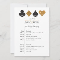 Las Vegas Firmen-Event-Zeitplan Gold Glitter