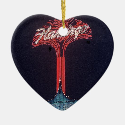 Las Vegas Flamingo Hotel Keramik Ornament (Vorne)