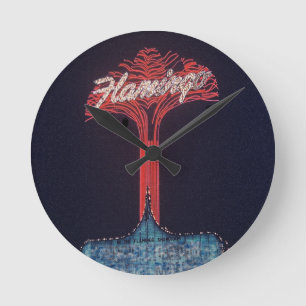 Las Vegas Flamingo Hotel Runde Wanduhr