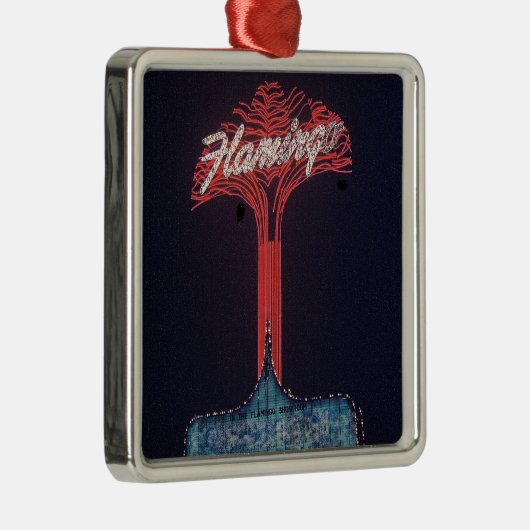 Las Vegas Flamingo Hotel Silbernes Ornament (Rechts)