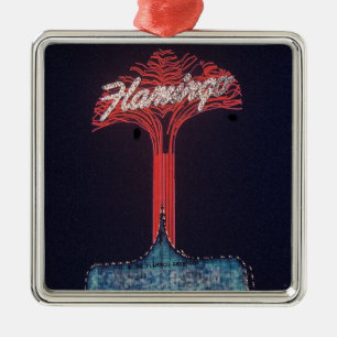 Las Vegas Flamingo Hotel Silbernes Ornament