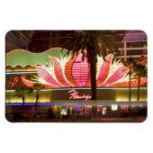 Las Vegas Flamingo @ Night Flexible Magnet (Horizontal)