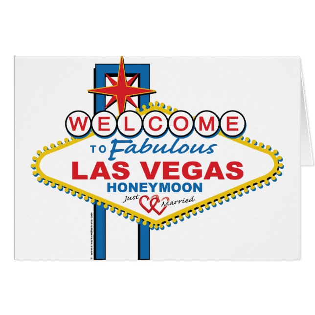 Las Vegas Flitterwochen retro (Vorderseite (Horizontal))