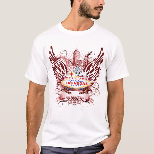 Las Vegas-Flügel T-Shirt (Vorderseite)