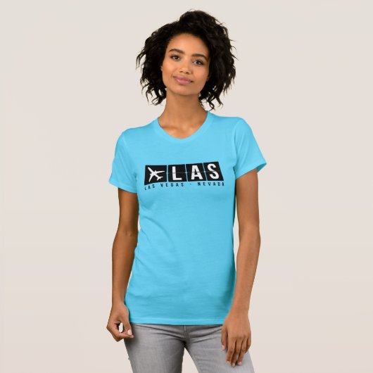 Las Vegas-Flughafen-Code T-Shirt (Vorne ganz)