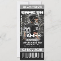 Las Vegas Football-Ticket Geburtstagseinladung
