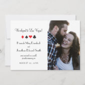Las Vegas Foto Elopement Ankündigung Red Black (Vorderseite)