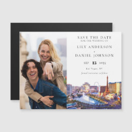 Las Vegas Foto Hochzeit Save The Date Magneteinladung