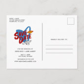 Las Vegas Foto Save the Date Ankündigungspostkarte (Rückseite)