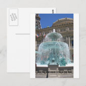 Las Vegas Fountain Postkarte (Vorne/Hinten)