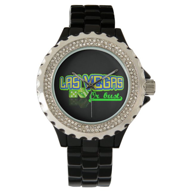 Las Vegas Gambling watch Armbanduhr (Vorderseite)