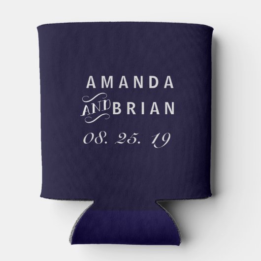 Las Vegas Gastgeschenk Hochzeit Custom Can Cooler Dosenkühler (Rückseite)