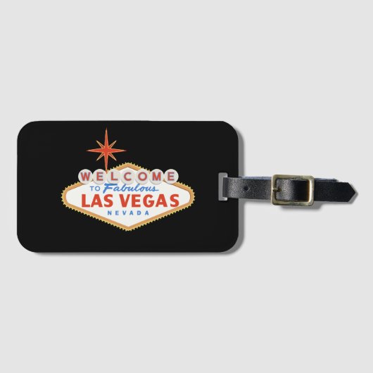 Las Vegas Gastgeschenk Hochzeit Gepäck Tag Gepäckanhänger (Vorderseite (Horizontal))