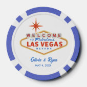 Las Vegas Gastgeschenk Hochzeit Trauzeugen Golf Ge Pokerchips (Rückseite)