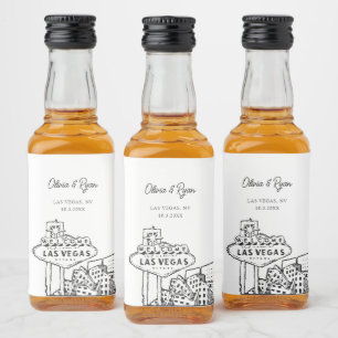 Las Vegas Gastgeschenk Willkommensgeschenk nach Ma Alkoholflaschenetikett
