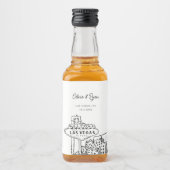 Las Vegas Gastgeschenk Willkommensgeschenk nach Ma Alkoholflaschenetikett (Vorderseite)