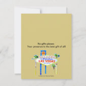Las Vegas Geburtstag Bash Einladung (Rückseite)