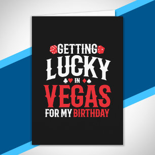 Las Vegas Geburtstag - Glücklich sein in Vegas Karte