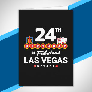 Las Vegas Geburtstagsfeier - 24. Geburtstag in Veg Karte