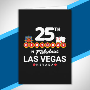 Las Vegas Geburtstagsfeier - 25. Geburtstag in Veg Karte