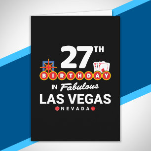 Las Vegas Geburtstagsfeier - 27. Geburtstag in Veg Karte
