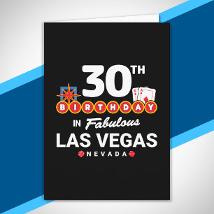 Las Vegas Geburtstagsfeier - 30. Geburtstag in Veg Karte